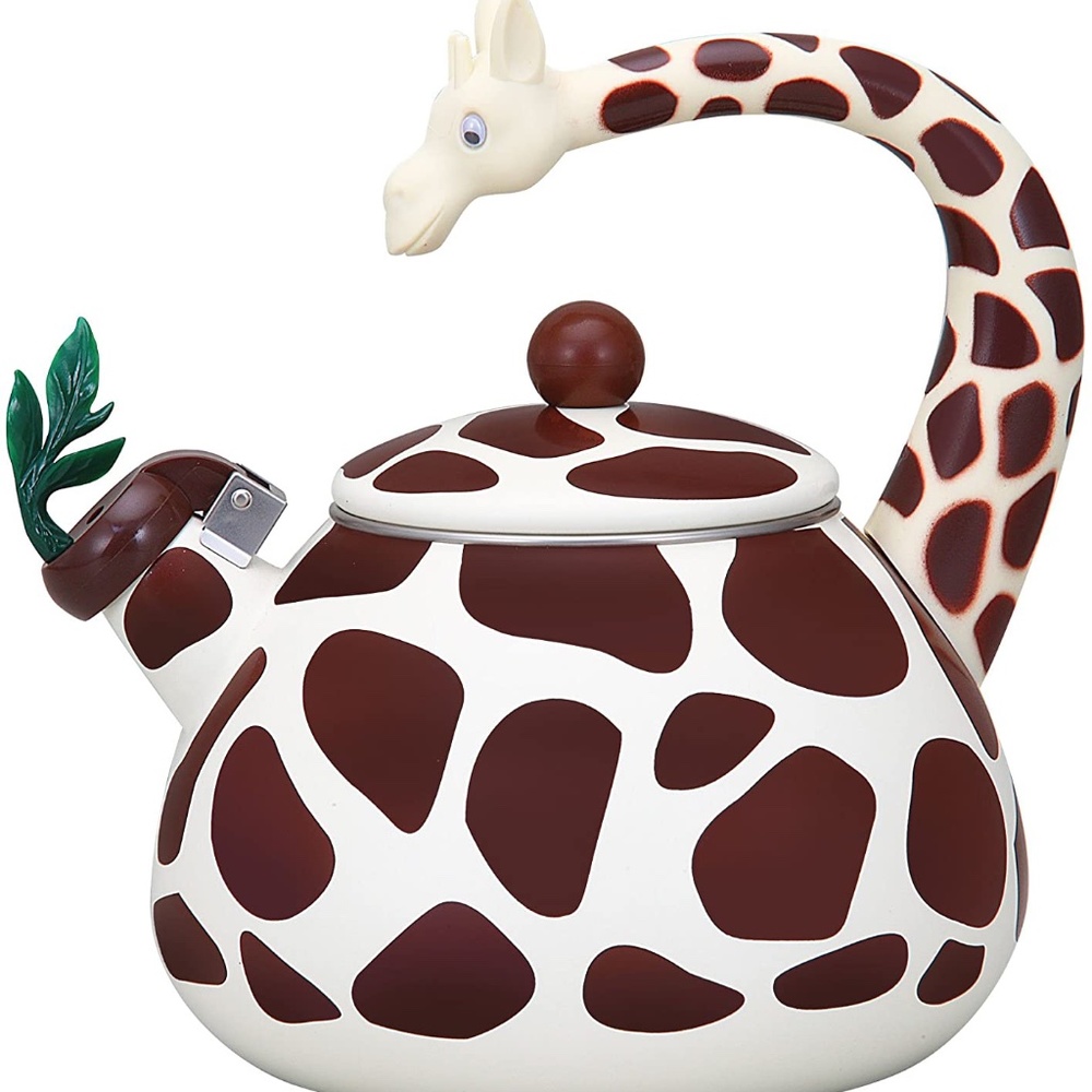 COPY - 2.1 Quart Enamel-on-Steel Whistling Tea Kettle (Giraffe)